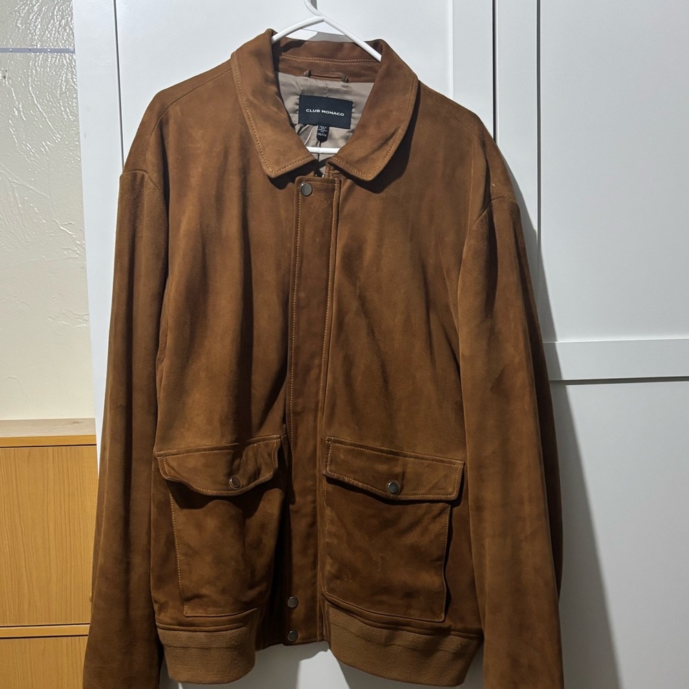 Club Monaco Tan Suede Outerwear - Picture 2 of 5